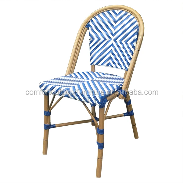 Hot Selling French Stylish Bistro Chair blue and Cream color