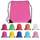 wholesale clear 210d School kids' clothes shoes backpack Drawstring for Frozen Sport Gym PE Dance Jeans packing