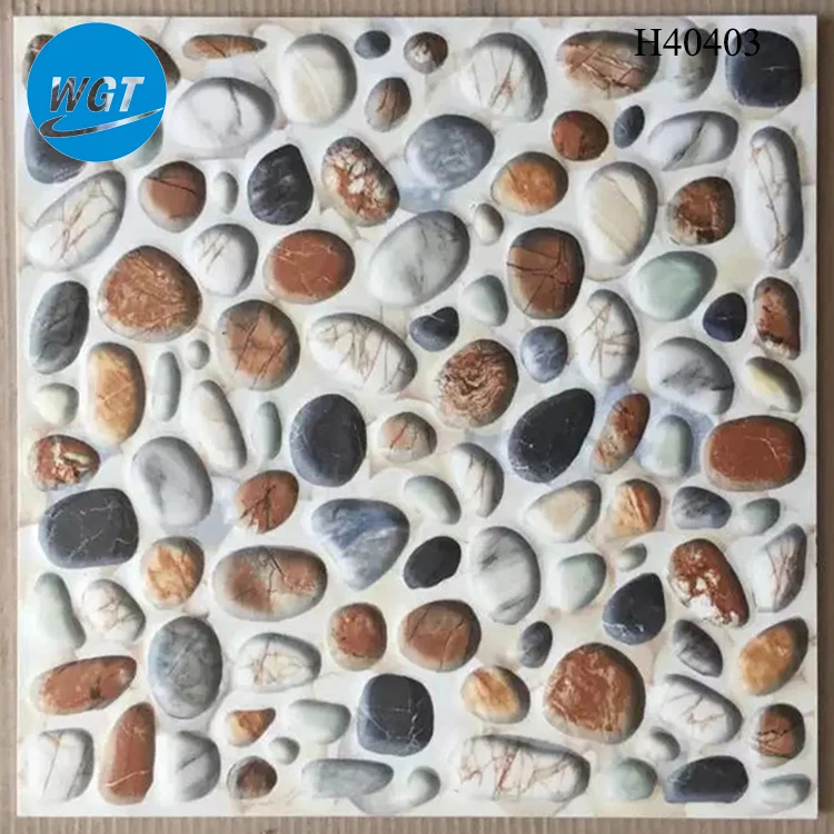 40x40 Ceramic cobblestone non-slip balcony floor tiles