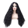 Long wavy popular selling lace front wig synthetic wig for black women