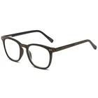 Fashion design plastic lenses material and null lenses color reading glasses