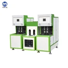 YM-2000-B semi automatic bottle blowing machine to make PET/PP small plastic bottle.