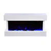 Electrical Heater with Glass Two Sides Electric Fireplace