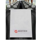 Custom universal disposable non woven airline taxi train car bus seat advertising headrest cover