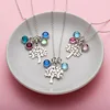 2018 fashion family tree charm mother necklace wholesale birthstone necklace for mum gifts