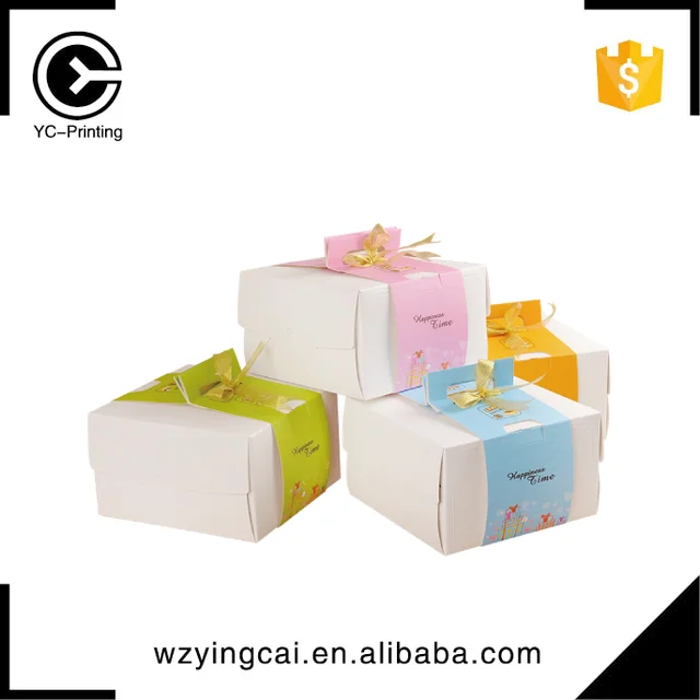 custom children small cake packaging gift paper boxes with