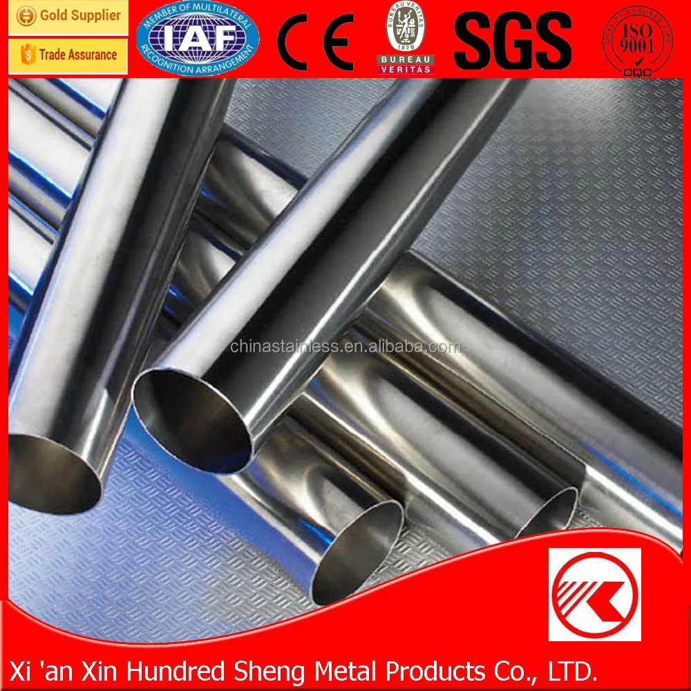 ASTM standard Gold supplier 304l stainless steel pipe