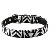 Pet Supply Fashion Soft Touch Custom Logo Printed Pattern Plaid Dog Collar for Dog