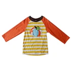 pumpkin embroidery children boy clothes little boy fall long sleeve boutique toddler shirt kids shirts