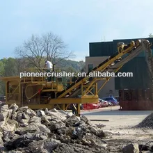 Tire series mobile jaw crusher, small portable stone crushers