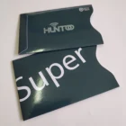RFID Blocking Sleeve Anti Theft Dark Blue Credit Card Passport Holder