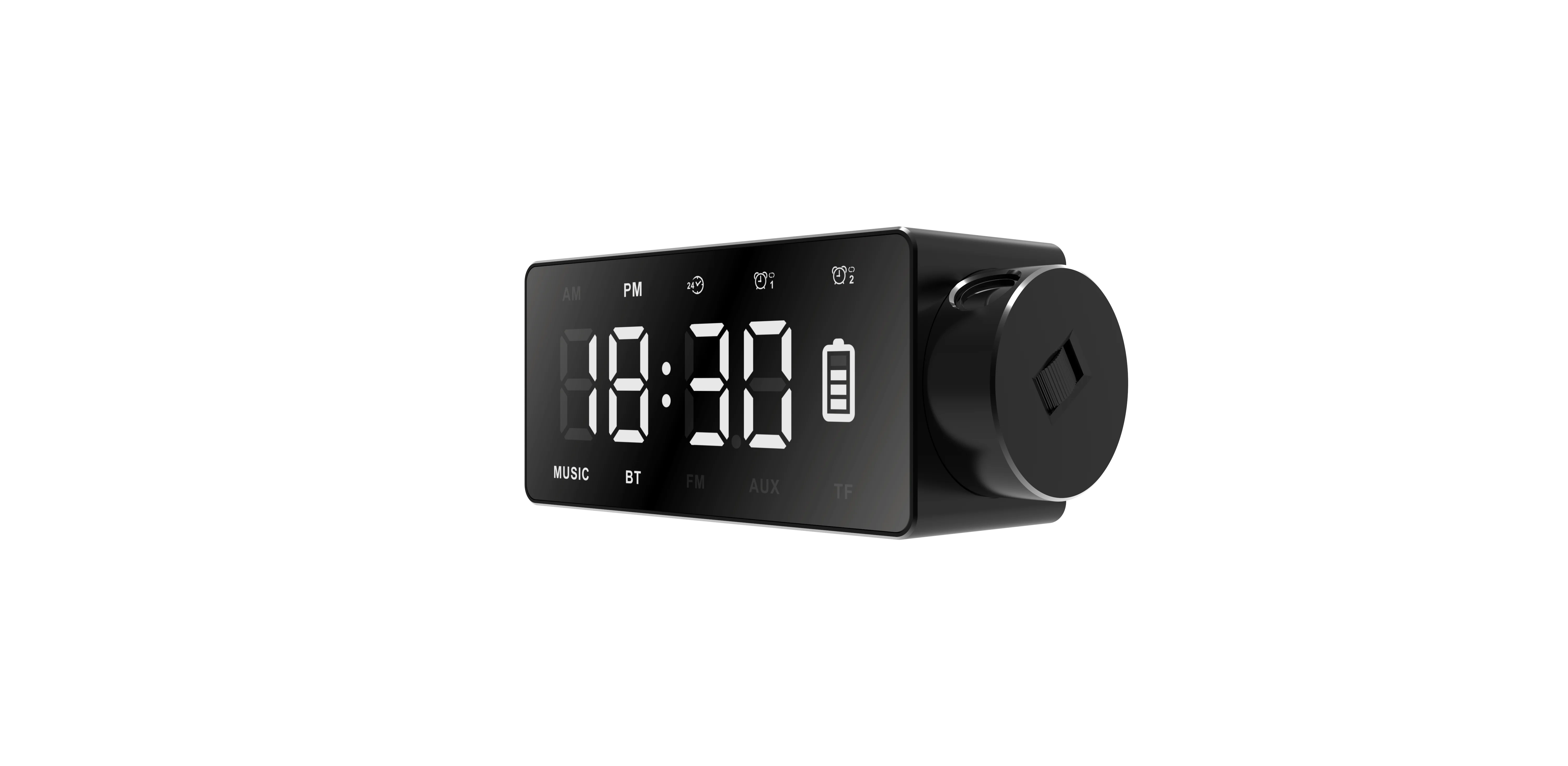 Projection Alarm Clock Radio with TF card BT Clock (S90) - ANKUX.COM