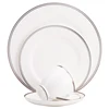 Hot Sale Wedding Party Use Silver Disposable Hard Plastic Dinner Plates Design Ceramic Dishes Fine Bone China