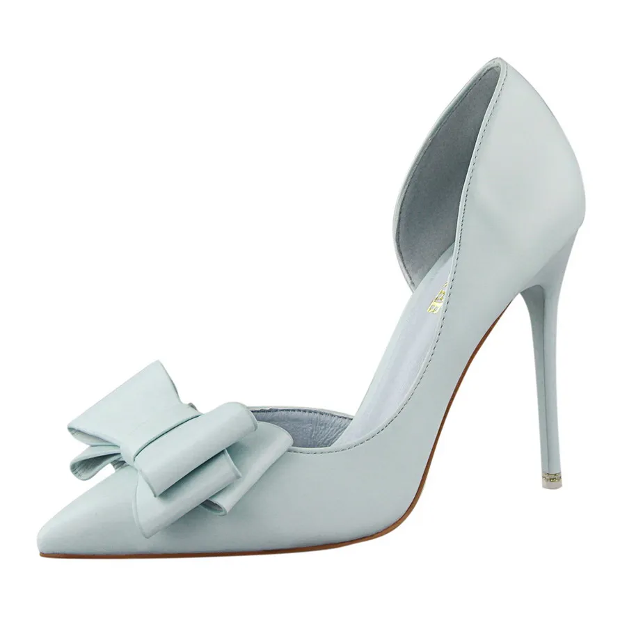High Quality Women Pumps Sexy High Heels Wedding Shoes Pointed Toe Stiletto Bow Shoes Female 2021 Fashion Women Heel Shoes Pink
High Quality Women Pumps Sexy High Heels Wedding Shoes Pointed Toe Stiletto Bow Shoes Female 2021 Fashion Women Heel Shoes Pink