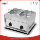 Chuangyu New Products 2017 2 Tank 2 Basket Gas Batch Fryer / Egg Fryer