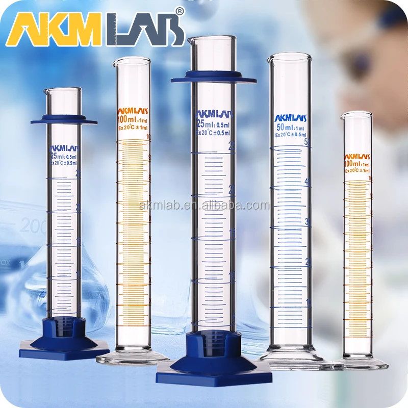 Akmlab medición cilindro graduado de vidrio 10 ml