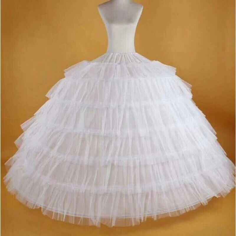 

Hot sale under wear underskirt puffy 6 hoops 6 layers tulle petticoat for ball gown Wedding dress bridal gown MPB9