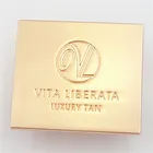 Private Custom Metal Label Rose Gold Square Engraving Logo Label For Bags/Garment Accessories