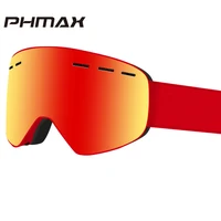 

PHMAX Brand 6 Colors Ski Goggles Double Layers UV400 Anti-fog Big Ski Mask Glasses Skiing Men Women Snow Snowboard Goggles