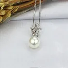 Tiger Pendant Tiger Leopard Shape Fashion Freshwater Pearl 925 Sterling Silver Pendant