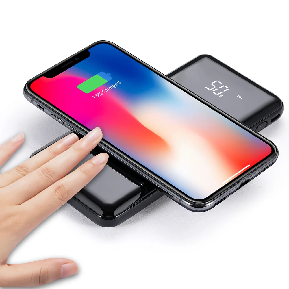 New 2019 Trending Wireless Product 3 In 1 Wireless Power Bank,USB Powerbank 10000mah Qi Wireless Charger Power Bank - ANKUX.COM