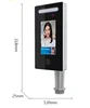 7inch New Dynamic RA07 Biometric NFC/IC Card Turnstile Gate Face Access Control System