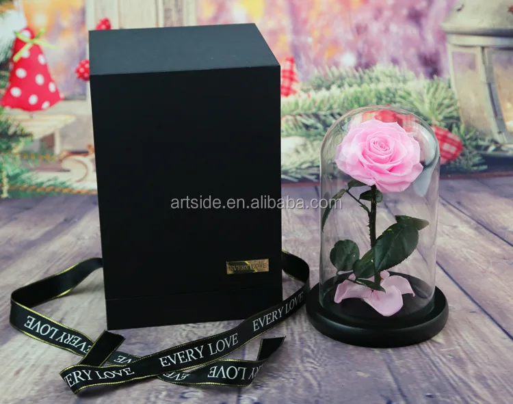 wholesale long life rainbow rose with stem preserved fresh