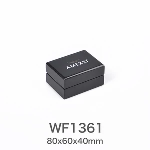 luxury black light wooden cufflink box gift box.
