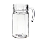 wholesale pyrex beer barista heat resistant filter glass hot water pitcher with lid