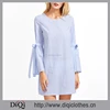 /product-detail/2017-clothing-manufacturers-new-arrival-blue-and-white-vertical-striped-belted-bell-sleeve-dress-60580427109.html