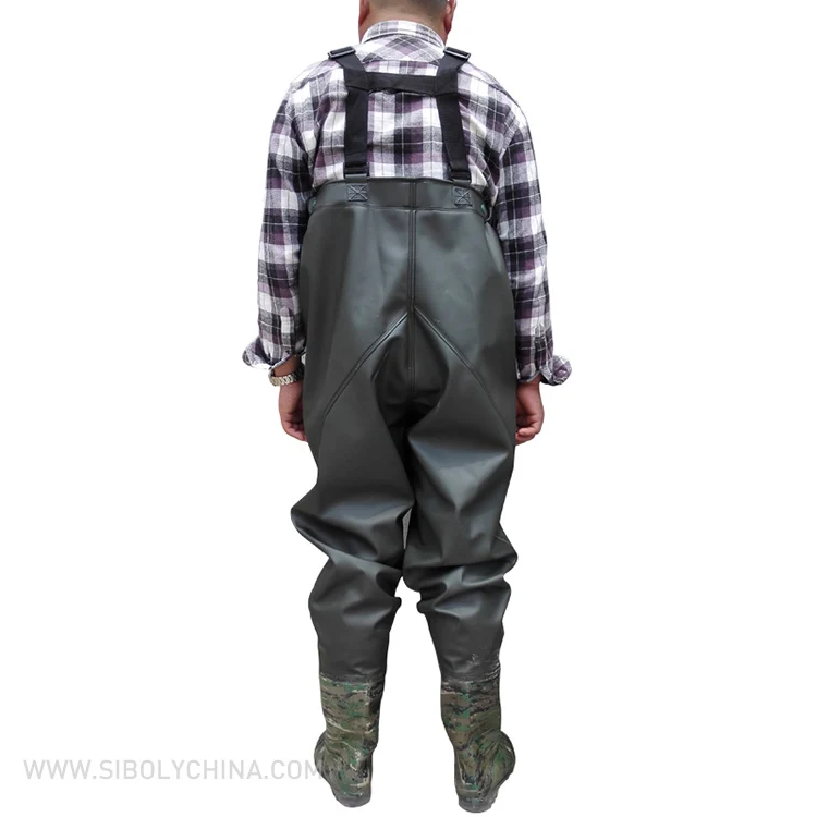 Breathable Rubber Chest Wader Suit Fishing Wader Pants Boots Wader For