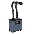Factory Price ! industrial dust collector for small laser cutting machine, double arms soldering exhaust fume extractor