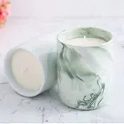 New Products Marble Grain Christmas Decoration Cheap Jar Tealight Candle Holder
