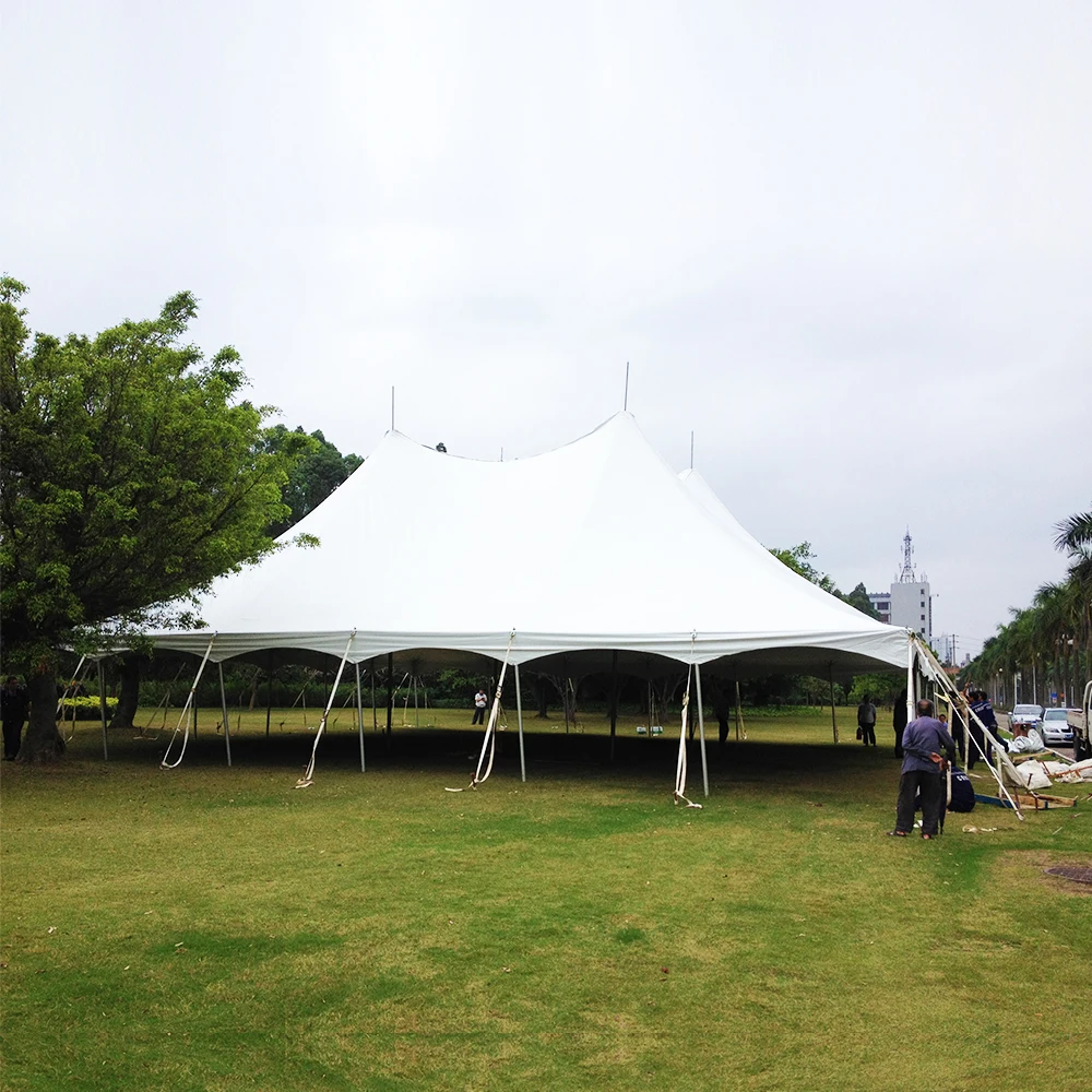 COSCO Outdoor Shade White Marquee Tent Strech Pole Tent For Wedding Party Event