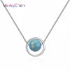 Cheap price online store wholesale Finland 2019 new fashion silver fancy long chain jewelry simple natural stone necklace
