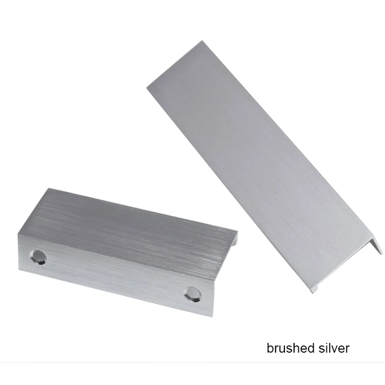 Concealed Embedded Drawer Aluminum Edge Handle Cabinet Door Pull