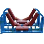 2017 China manufacturer hot sale Carbon steel flat motorized belt conveyor carrier rollers for industrial conveyor