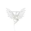 00034-xuping fashion stone jewelry brooch, 925 silver color angel shape brooches
