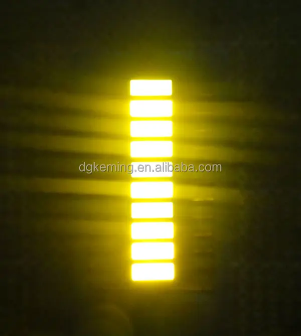 Ten 10 segments led display 3 triple colors graph led 10 bar