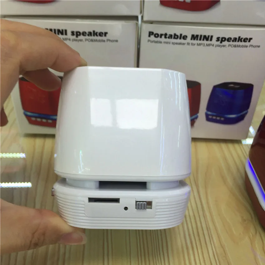 Portable mini sound wireless sound box LED color lamp cannon Colorful Sound Box Subwoofer Loudspeaker FM TFcard For Smart Phone - ANKUX.COM