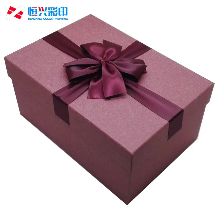 custom luxury rectangular cardboard boxes bow tie packaging gif