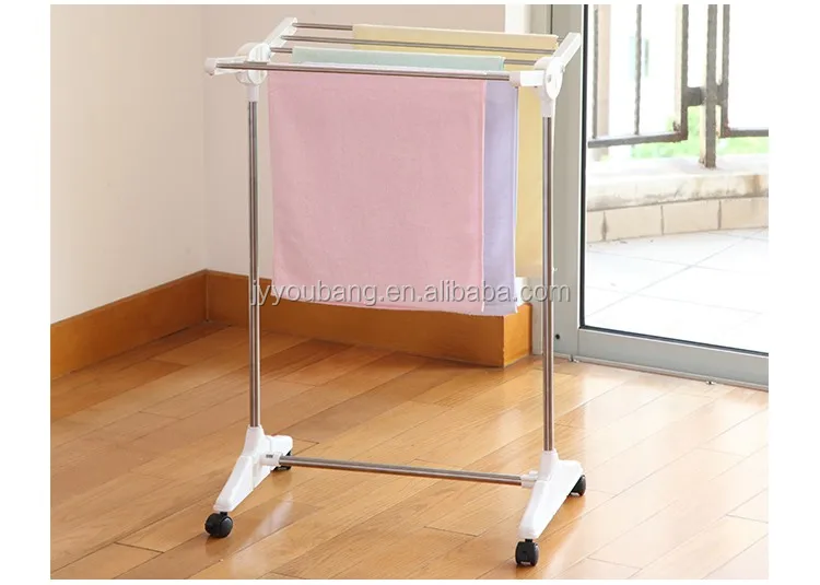 indoor baby used stainless steel folding sliding towel rack