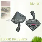 UNIVERSAL VACUUM CLEANER BRUSH OF TRIANGLE FLOOR CARPET DUSTING BRUSH WITH PLANT BRISTLE WHEELS SINGLE PEDAL (BL-12)