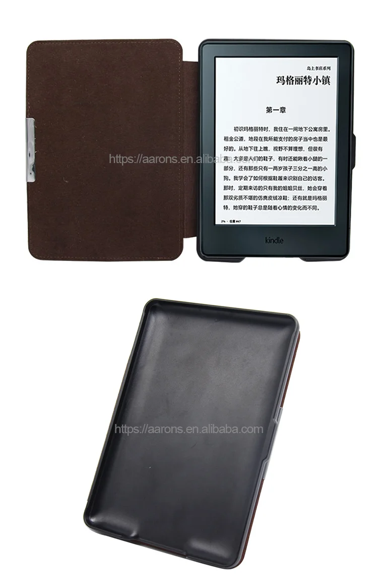 Amazon Hot selling Anti-shock Protective 6" Ereader Leather Cover Case For Amazon Kindle Paperwhite 2012-2017 /2018