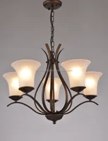 Factory Outlet Rectangular Glass Hanging Light