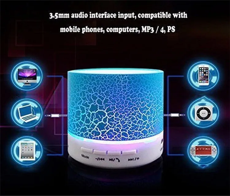 Wholesale LED Mini S10 Speakers Portable Wireless speaker bluetooth speaker - ANKUX.COM