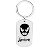 Venom Keychain Dark Charms Stainless Steel Keyring Jewelry Tag Cards key Chain For Kids Fashion Family Jewelry
