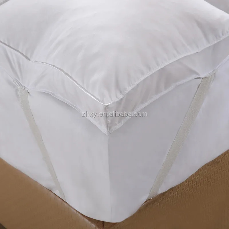 5% white goose down 95% white goose feather box stitched with baffles mattress topper protector - Jozy Mattress | Jozy.net