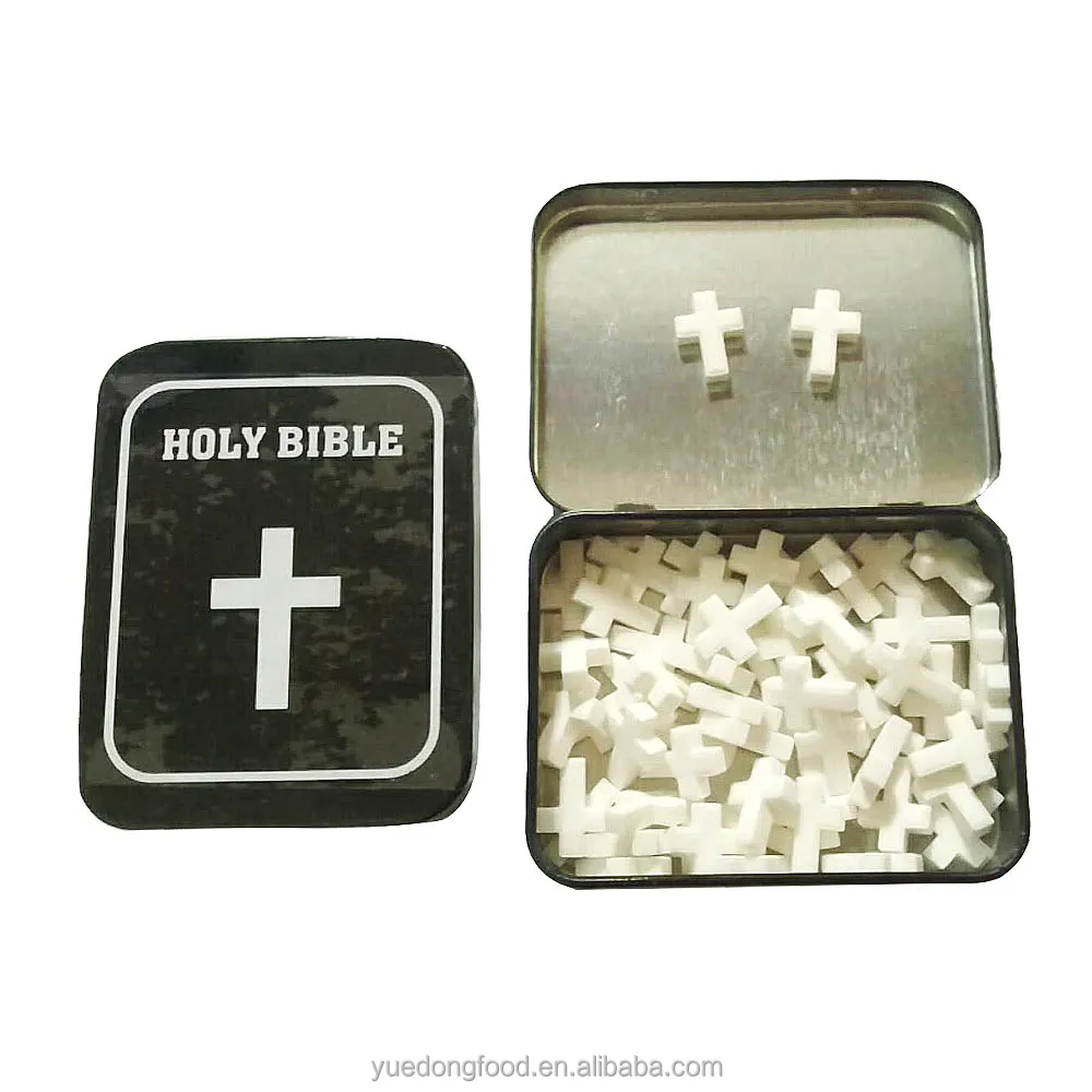 HALAL Christian cross cool Mint tablet candy dextrose candy mints