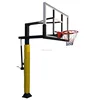 Inground height adjustable basketball stand